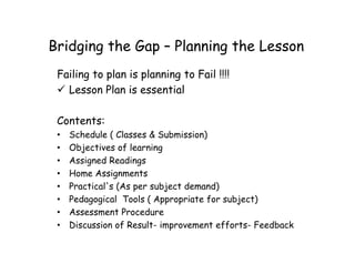 Bridging the Gap Higher Education Pedagogy | PDF
