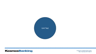 Produced by: 黃俊喬 (Woody Huang)
Date: December 2015 Slide 13
Unit Test
 