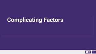 Complicating Factors
11
 