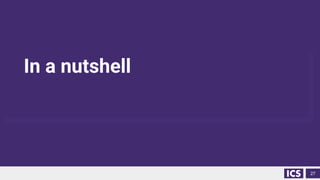 In a nutshell
27
 