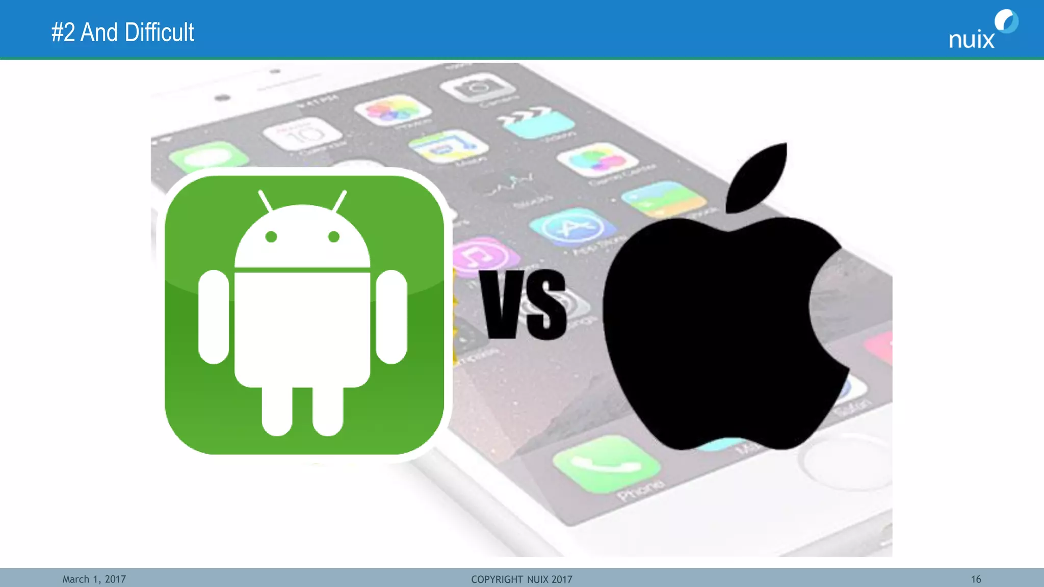 March 1, 2017 COPYRIGHT NUIX 2017 16
#2 And Difficult
 