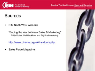 Bridging The Gap Between Sales And Marketing | PPT