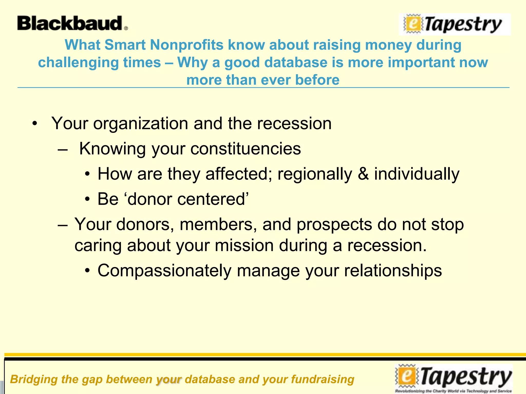  Or solve every problem…Your database can, and should… Streamline processes