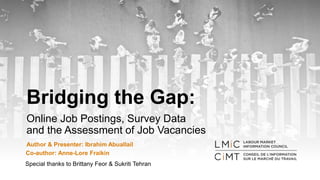 Bridging the gap: Online job postings, survey data and the 