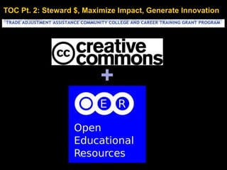 TOC Pt. 2: Steward $, Maximize Impact, Generate Innovation
+
 