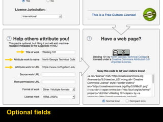 Optional fields
 