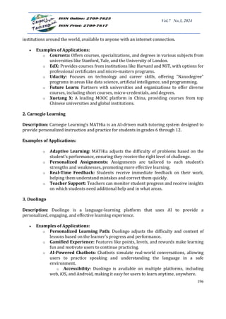 Bridging Theory and Practice AI Applications in Learning and Teaching ...