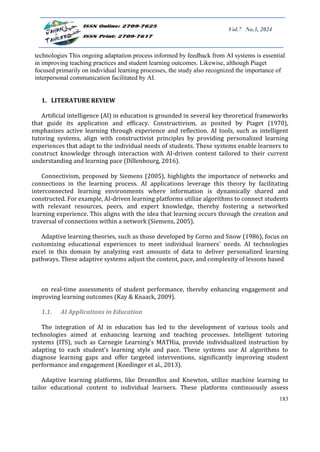Bridging Theory and Practice AI Applications in Learning and Teaching ...