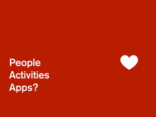 People
Activities
Apps?
 