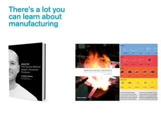There’s a lot you
can learn about
manufacturing
 