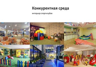 Конкурентная среда
интерьер спортклубов
 