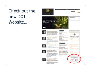Check out the
new DOJ
Website…
Website
 