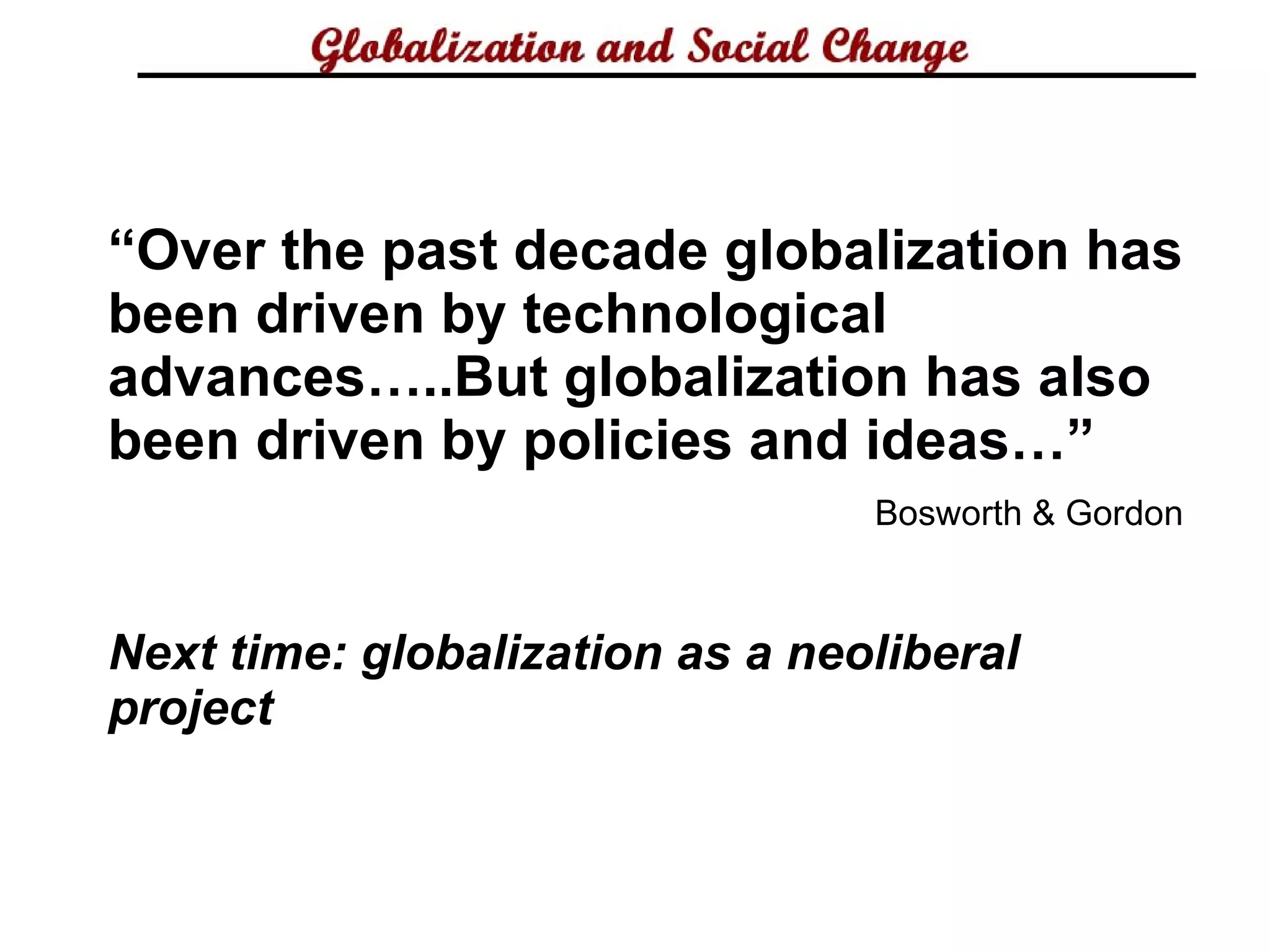Brief Definition Globalization | PPT