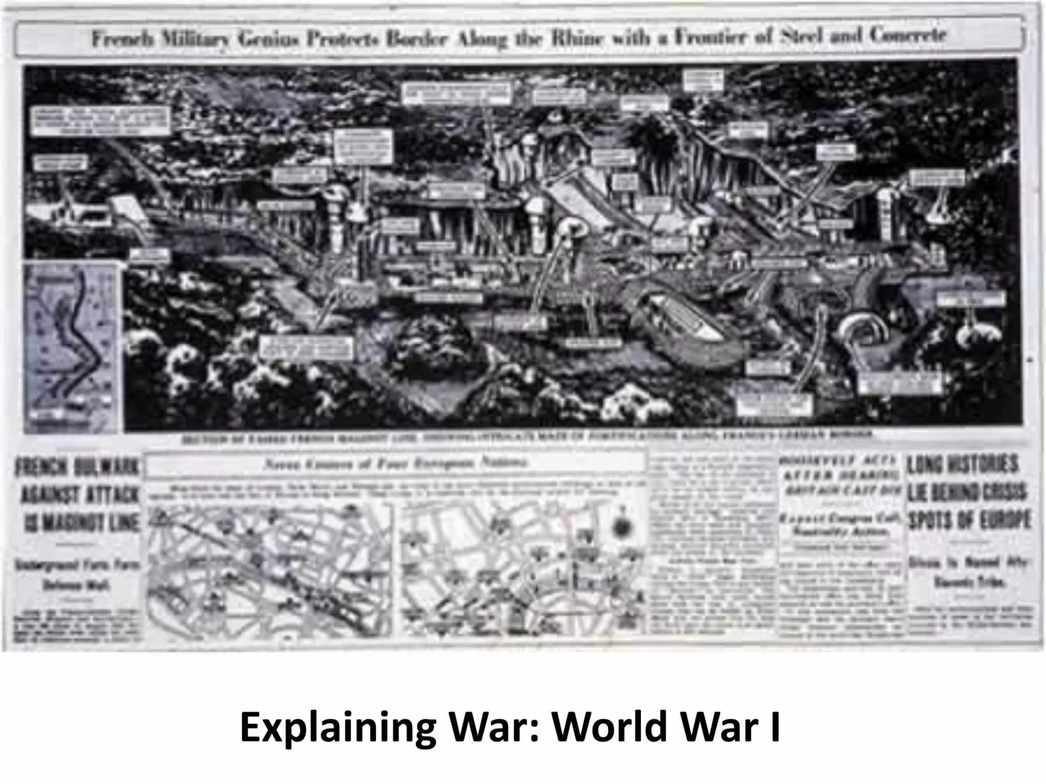 Explaining War: World War I