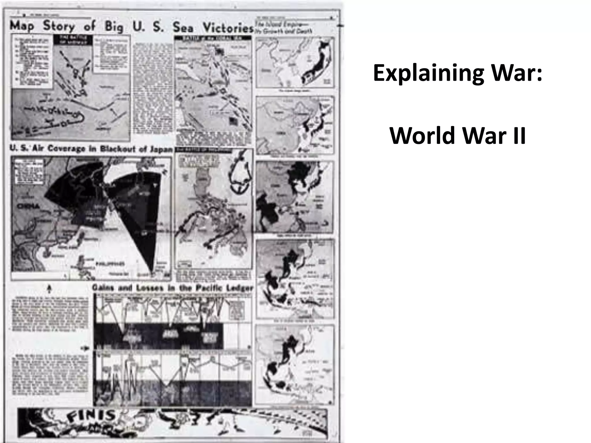 Explaining War:
World War II