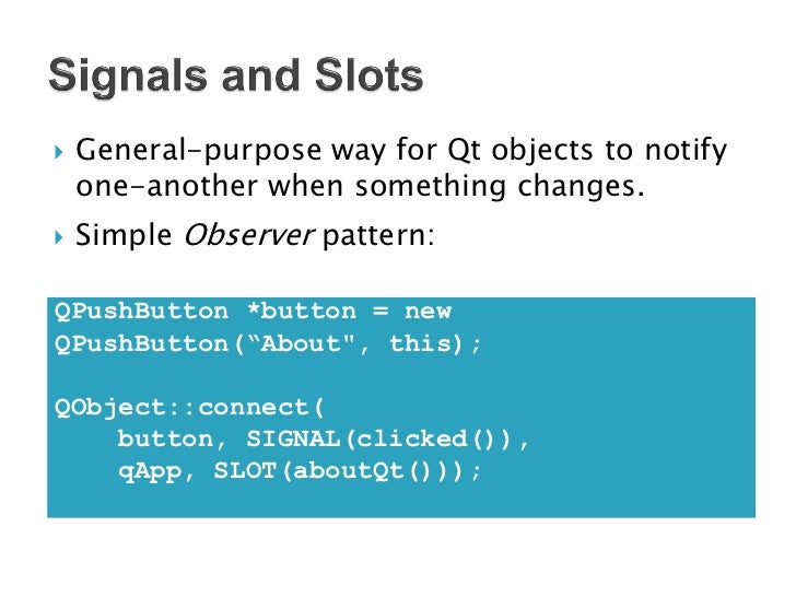 Qthread signal slots
