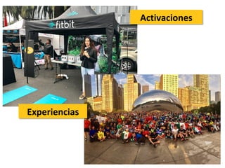 Activaciones	
Experiencias	
 