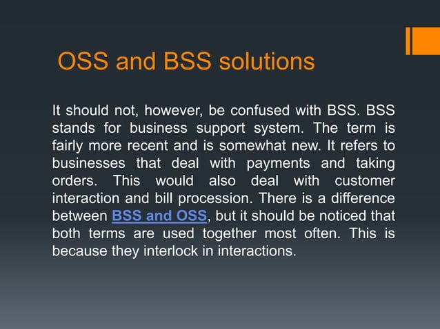 Brief understanding of telecom billing oss system | PPTX
