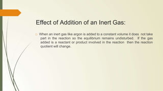 Brief concepts of chemical equilibrium | PPTX