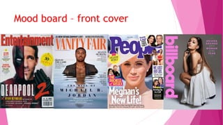 Mood board – front cover
 
