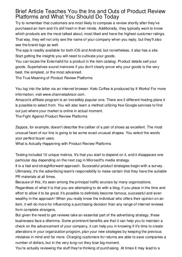 What is article critique image