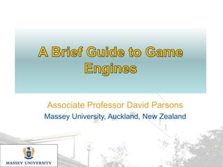 Associate Professor David Parsons
Massey University, Auckland, New Zealand
 