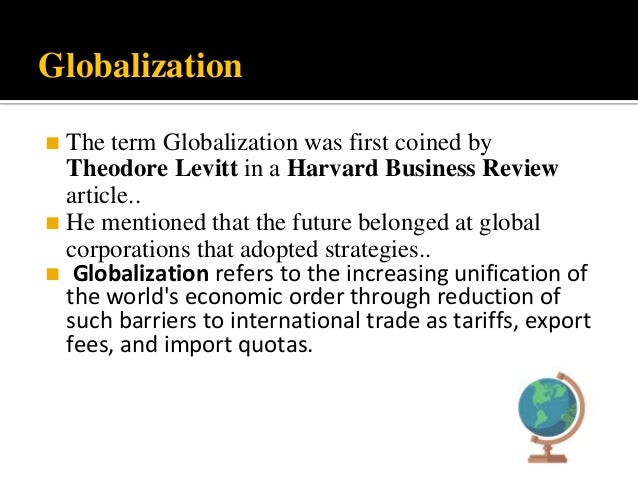a brief history of globalization thesis statement