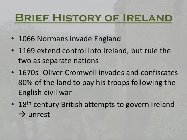 Brief History Of Ireland Timeline
