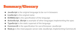 Brief History of JavaScript | PPTX | Web Development | Internet