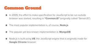 Brief History of JavaScript | PPTX | Web Development | Internet
