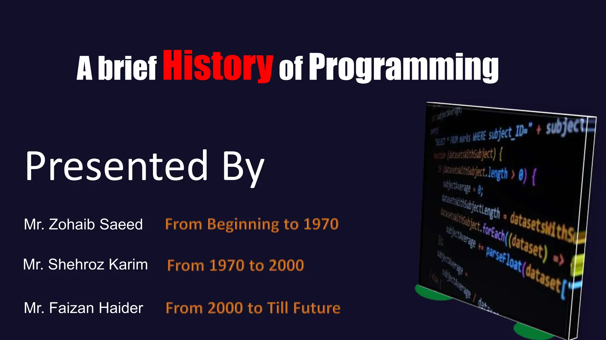 Brief History of Programming by Faizan Haider.pptx