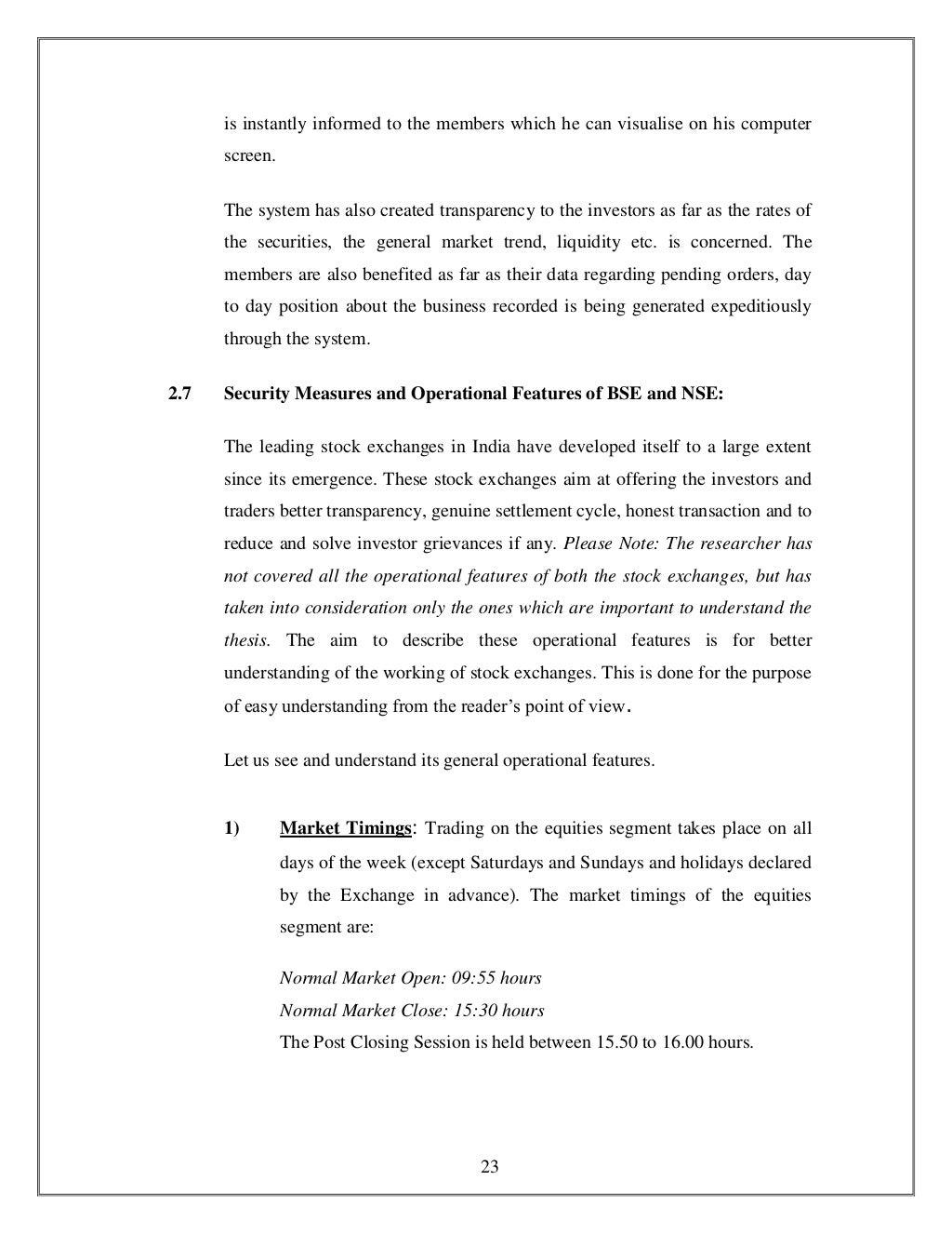 Brief history of stock exchange in india