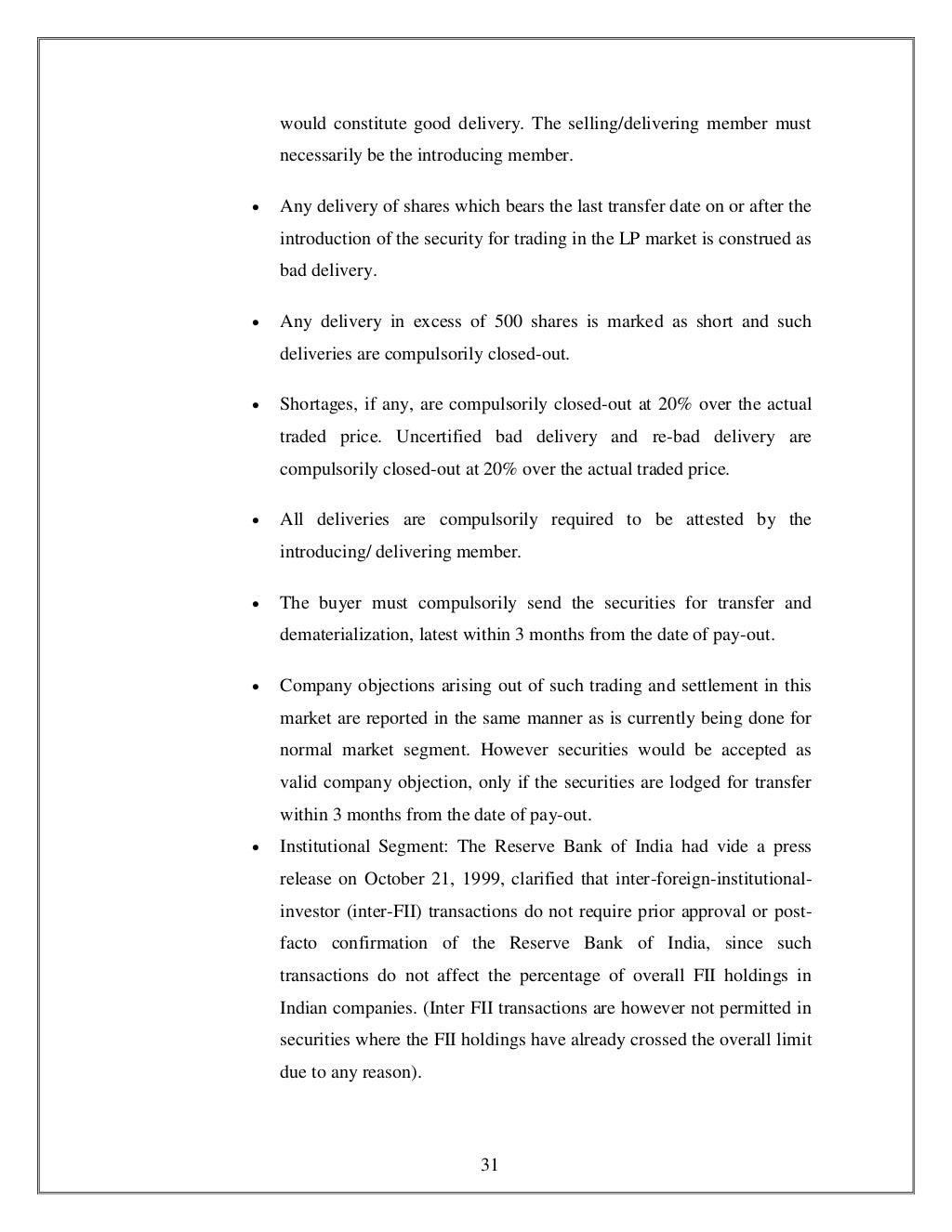 Brief history of stock exchange in india