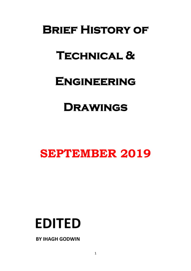 Brief History of Technical & Engineering Drawings | PDF | 3-D Graphics ...