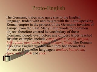 Brief history of the english language PPT