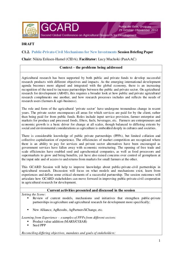 Gcard2 Briefing Paper Public Private Civil Mechanisms For