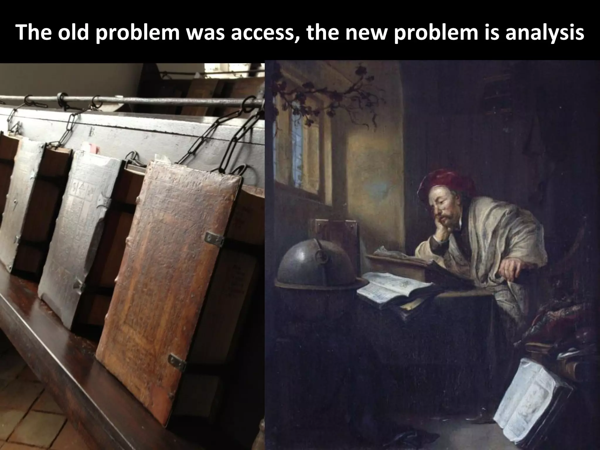 Copyright Third Nature, Inc.
The old problem was access, the new problem is analysis
 