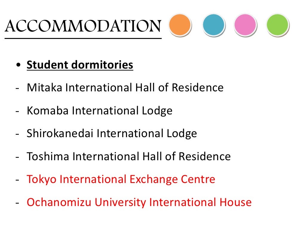 Accommodation Student Dormitories Mitaka International