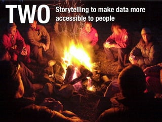 TWO Storytelling to make data more
accessible to people
 