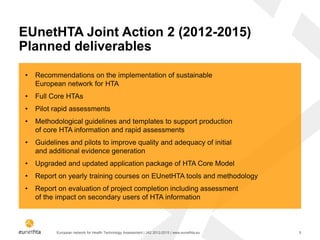 Brief introduction to EUnetHTA and its tools | PPTX