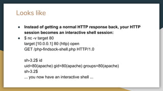Brief introduction to php findsock-shell | PDF
