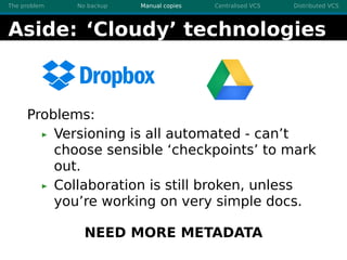 A brief introduction to version control systems | PDF