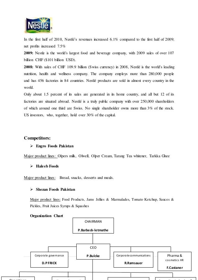 Introduction and company profile of nestle marketing essay 07 image