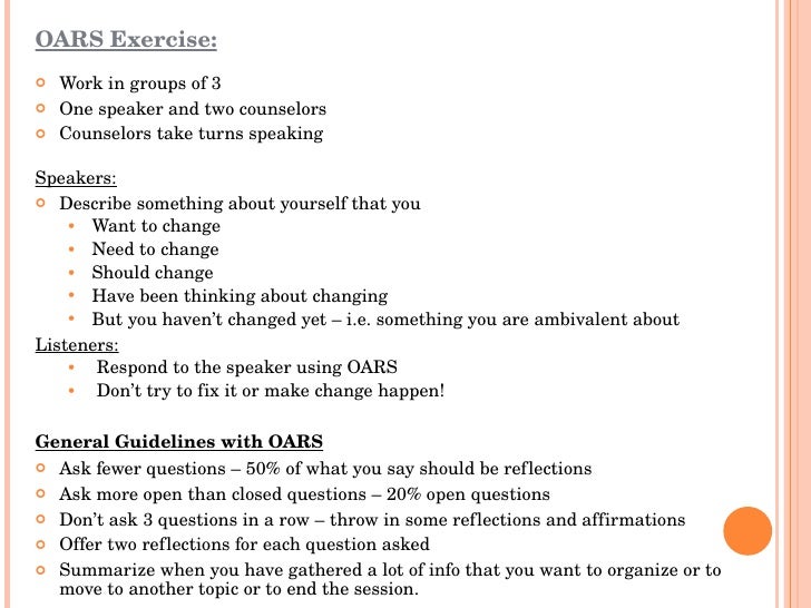 oars motivational interviewing barca fontanacountryinn com oars motivational interviewing