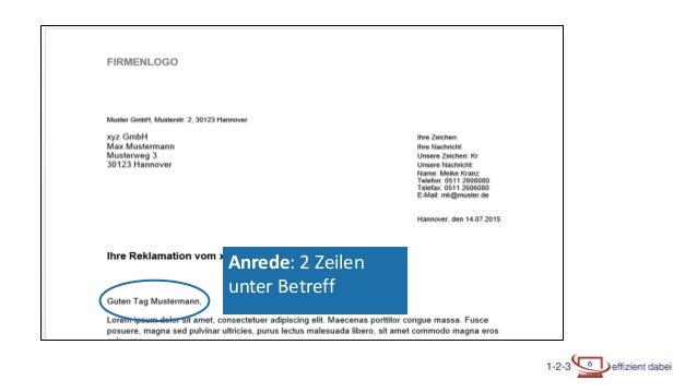 Brief Nach Din5008