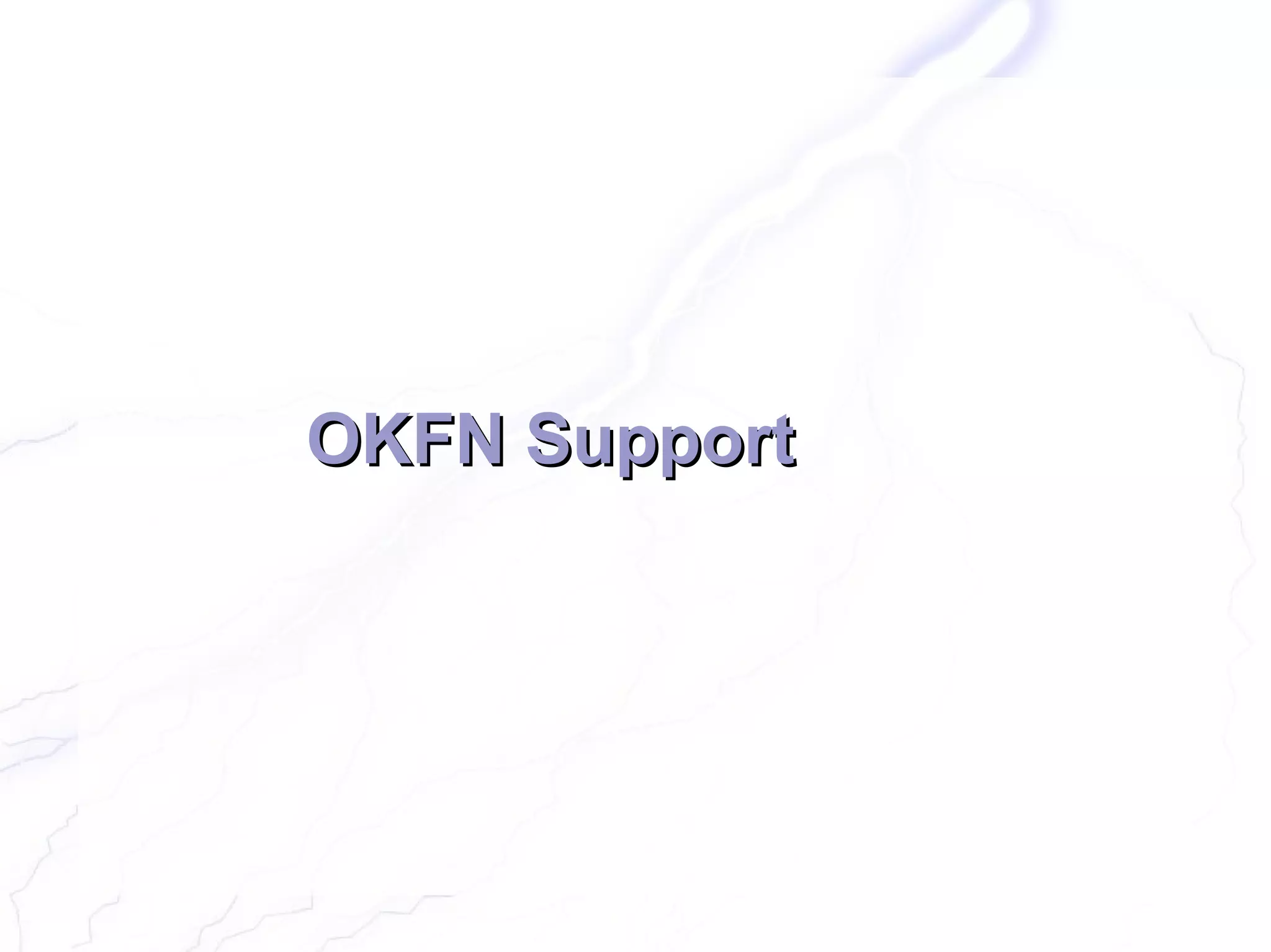 OKFN Support
 
