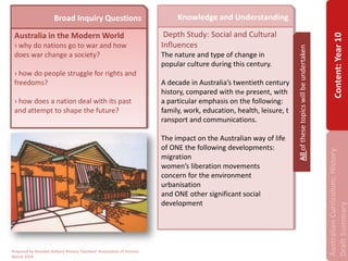 Brief overview australian curriculum | PPT