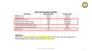 Brief Overview of Autonomic Function Tests | PPTX