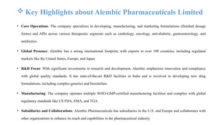 Brief Overview of Alembic Pharmaceuticals Limited.pptx