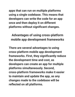 Brief overview of the importance of Mobile App Development.pdf